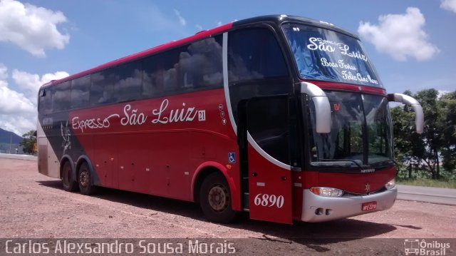 Expresso São Luiz 6890 na cidade de Piranhas, Goiás, Brasil, por Carlos Alexsandro Sousa Morais. Número da foto: #3352306.