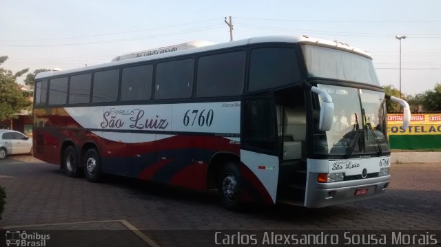 Expresso São Luiz 6760 na cidade de Piranhas, Goiás, Brasil, por Carlos Alexsandro Sousa Morais. Número da foto: #3352331.
