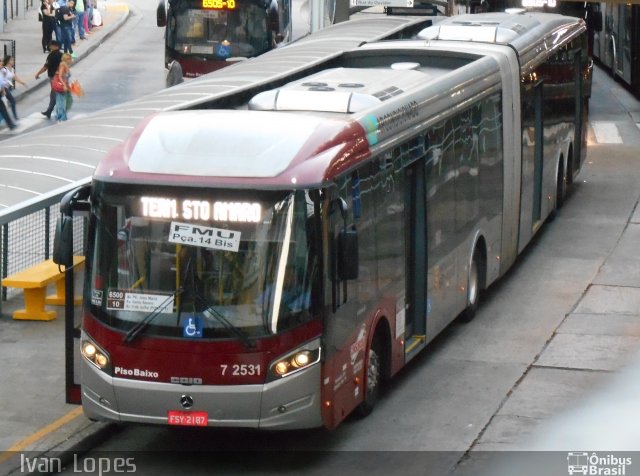 Viação Campo Belo 7 2531 na cidade de São Paulo, São Paulo, Brasil, por Ivan da Silva Lopes. Número da foto: #3352361.