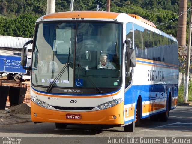 Viação Sertaneja 290 na cidade de Juiz de Fora, Minas Gerais, Brasil, por André Luiz Gomes de Souza. Número da foto: #3353648.