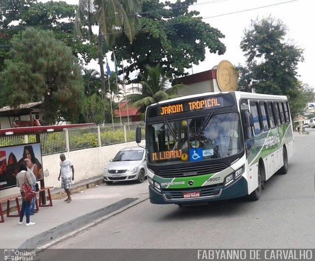 Viação Brazinha 08007 na cidade de Nova Iguaçu, Rio de Janeiro, Brasil, por Fabiano Magalhaes. Número da foto: #3352910.