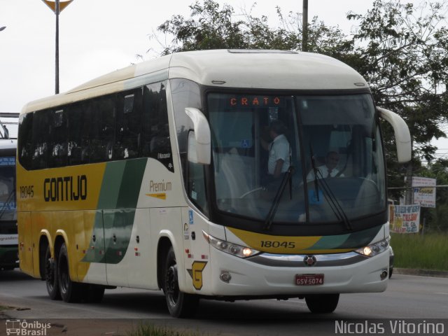 Empresa Gontijo de Transportes 18045 na cidade de Parnamirim, Rio Grande do Norte, Brasil, por Nícolas Vitorino Lopes. Número da foto: #3354695.