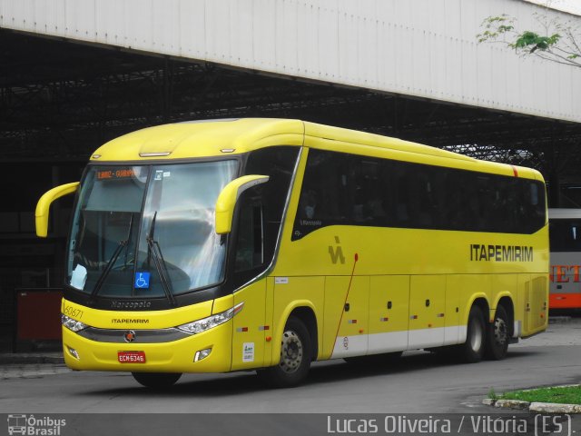 Viação Itapemirim 60671 na cidade de Vitória, Espírito Santo, Brasil, por Lucas Oliveira. ID da foto: 3354361.