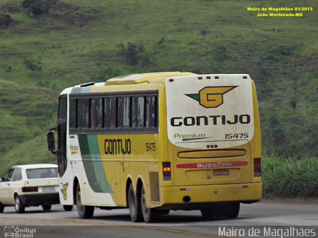 Empresa Gontijo de Transportes 15475 na cidade de João Monlevade, Minas Gerais, Brasil, por Mairo de Magalhães. ID da foto: 3355055.