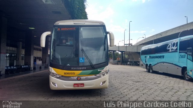 Empresa Gontijo de Transportes 18655 na cidade de Belo Horizonte, Minas Gerais, Brasil, por Luis Philippe Cardoso Coelho. Número da foto: #3354191.