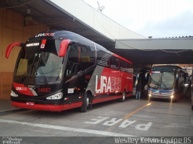 Lirabus 14087 na cidade de Sorocaba, São Paulo, Brasil, por Weslley Kelvin Batista. ID da foto: 3354519.