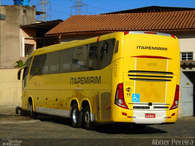 Viação Itapemirim 60591 na cidade de Ipatinga, Minas Gerais, Brasil, por Abner Pereira. ID da foto: 3357469.