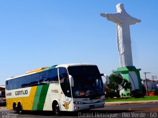 Empresa Gontijo de Transportes 14910 na cidade de Rio Verde, Goiás, Brasil, por Daniel Henrique. Número da foto: #3357052.