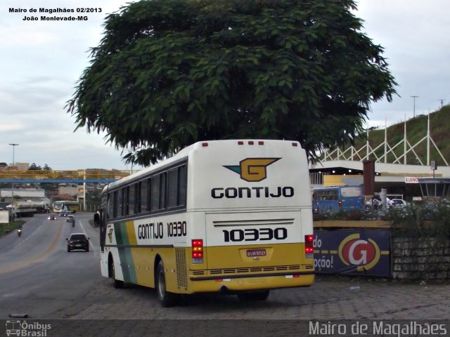 Empresa Gontijo de Transportes 10330 na cidade de João Monlevade, Minas Gerais, Brasil, por Mairo de Magalhães. Número da foto: #3357163.
