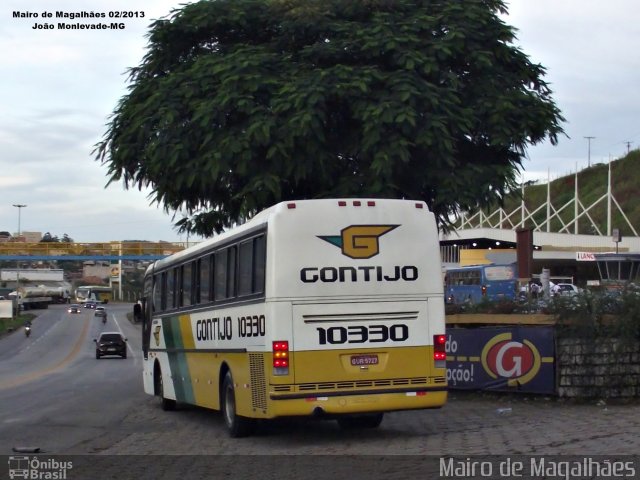 Empresa Gontijo de Transportes 10330 na cidade de João Monlevade, Minas Gerais, Brasil, por Mairo de Magalhães. ID da foto: 3357163.