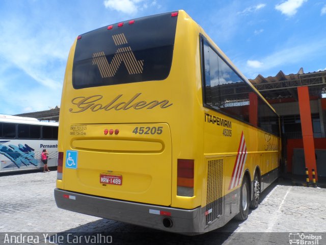 Viação Itapemirim 45205 na cidade de Salgueiro, Pernambuco, Brasil, por Andrea Yule Carvalho. Número da foto: #3357910.