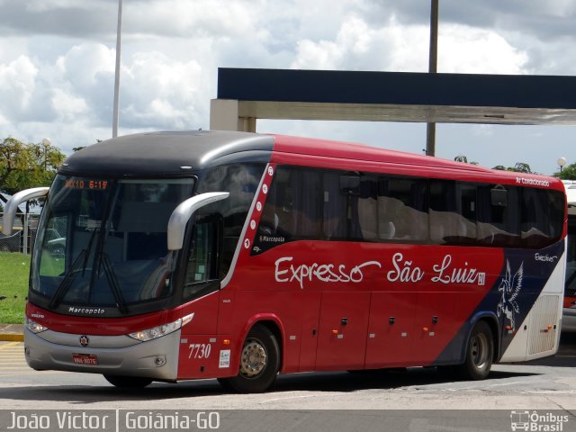 Expresso São Luiz 7730 na cidade de Goiânia, Goiás, Brasil, por João Victor. Número da foto: #3358210.