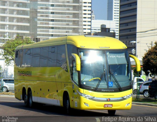 Viação Itapemirim 60733 na cidade de Curitiba, Paraná, Brasil, por Felipe Aquino da Silva. ID da foto: 3358302.