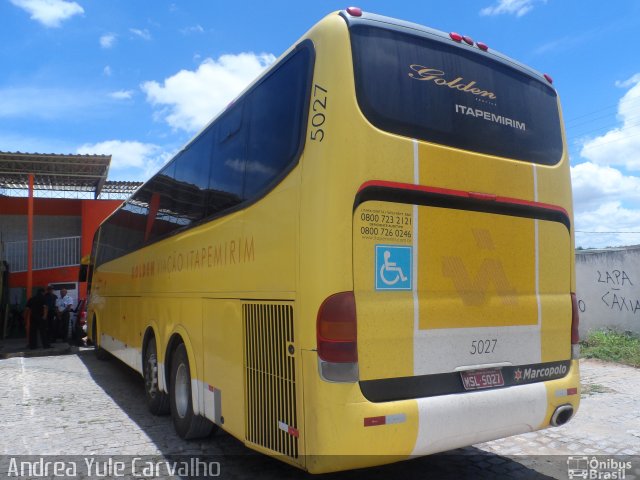 Viação Itapemirim 5027 na cidade de Salgueiro, Pernambuco, Brasil, por Andrea Yule Carvalho. Número da foto: #3357918.