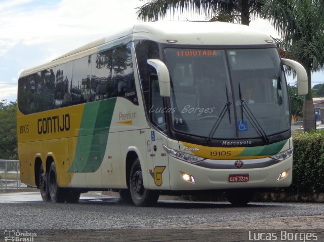 Empresa Gontijo de Transportes 19105 na cidade de Uberlândia, Minas Gerais, Brasil, por Lucas Borges . ID da foto: 3358760.