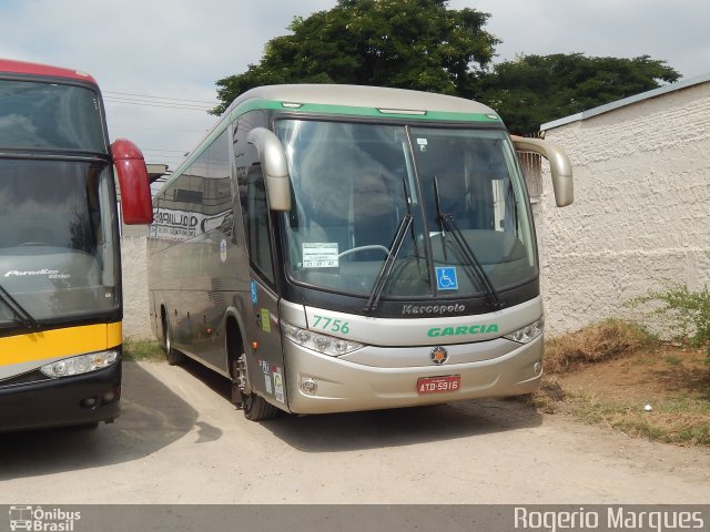 Viação Garcia 7756 na cidade de São José dos Campos, São Paulo, Brasil, por Rogerio Marques. ID da foto: 3359058.