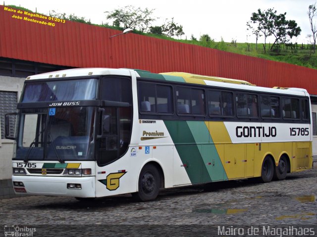 Empresa Gontijo de Transportes 15785 na cidade de João Monlevade, Minas Gerais, Brasil, por Mairo de Magalhães. ID da foto: 3359538.