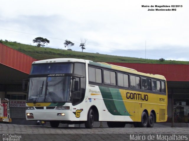 Empresa Gontijo de Transportes 15710 na cidade de João Monlevade, Minas Gerais, Brasil, por Mairo de Magalhães. ID da foto: 3359044.