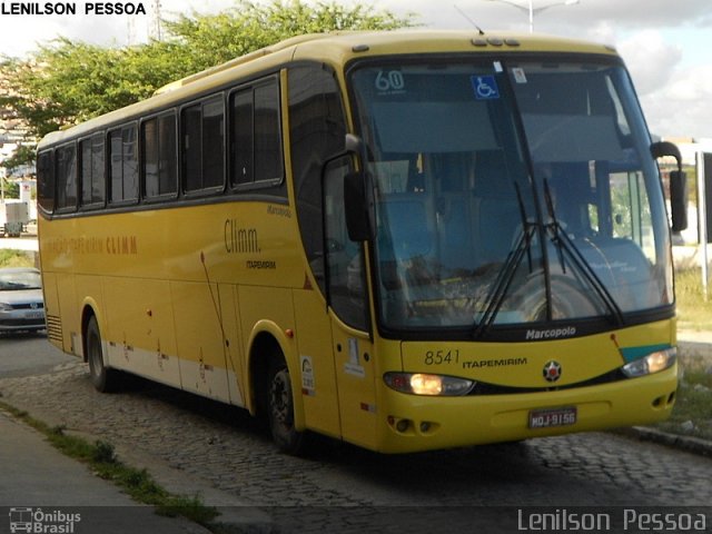 Viação Itapemirim 8541 na cidade de Caruaru, Pernambuco, Brasil, por Lenilson da Silva Pessoa. Número da foto: #3359466.