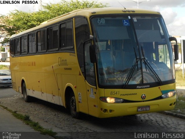 Viação Itapemirim 8541 na cidade de Caruaru, Pernambuco, Brasil, por Lenilson da Silva Pessoa. ID da foto: 3359466.