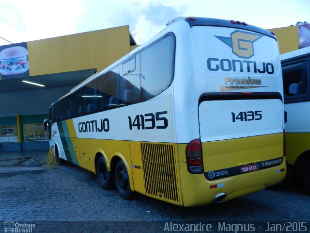 Empresa Gontijo de Transportes 14135 na cidade de Camanducaia, Minas Gerais, Brasil, por Alexandre  Magnus. Número da foto: #3361521.