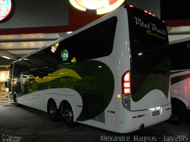 Auto Viação Vital Brazil 2108 na cidade de São Sebastião da Bela Vista, Minas Gerais, Brasil, por Alexandre  Magnus. Número da foto: #3361567.