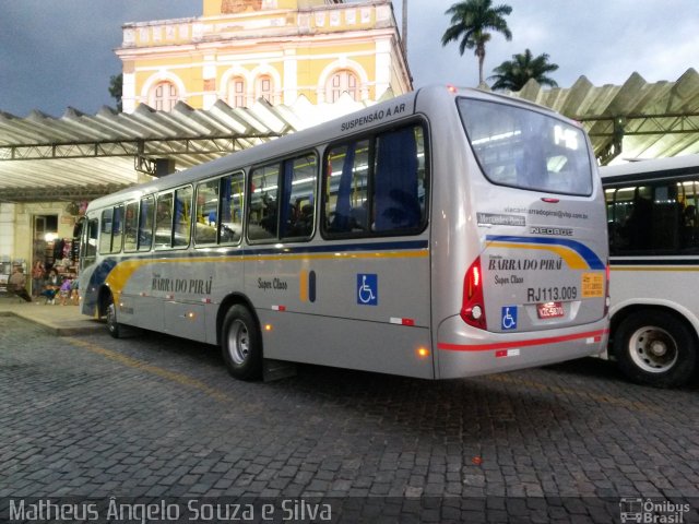 Viação Barra do Piraí Turismo RJ 113.009 na cidade de Valença, Rio de Janeiro, Brasil, por Matheus Ângelo Souza e Silva. ID da foto: 3364315.