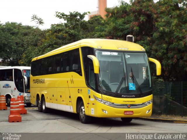 Viação Itapemirim 60691 na cidade de São Paulo, São Paulo, Brasil, por Henrique Cavalcante. ID da foto: 3365481.