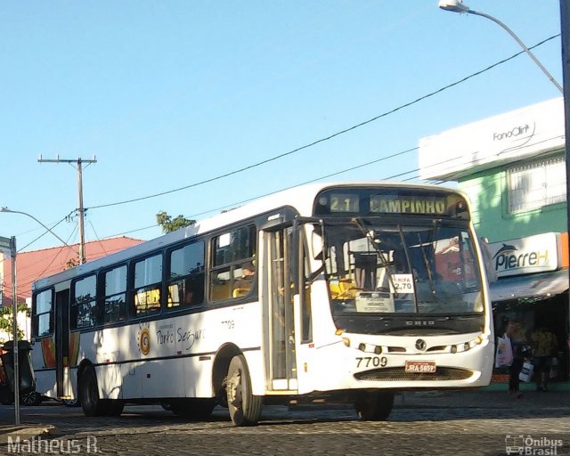 Viação Cidade Porto Seguro 7709 na cidade de Porto Seguro, Bahia, Brasil, por Matheus Rocha Santiago. ID da foto: 3362733.