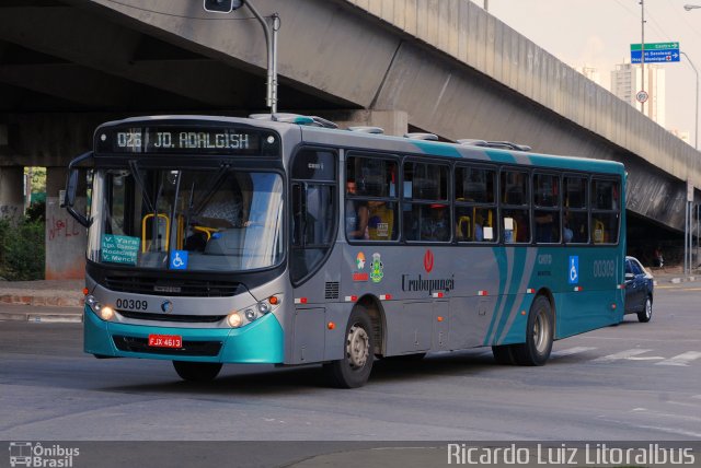 Auto Viação Urubupungá 00309 na cidade de Osasco, São Paulo, Brasil, por Ricardo Luiz. ID da foto: 3362685.