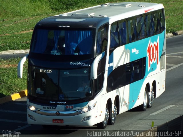 Auto Viação 1001 RJ 108.462 na cidade de Aparecida, São Paulo, Brasil, por Fabio Alcantara. Número da foto: #3365173.