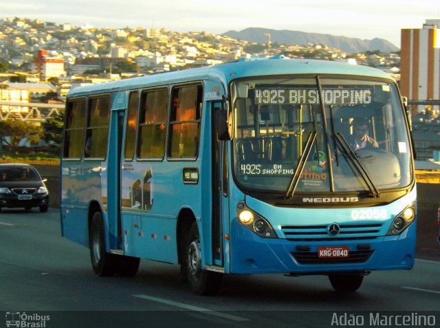 Vianel > Auto Viação Pioneira 02058 na cidade de Belo Horizonte, Minas Gerais, Brasil, por Adão Raimundo Marcelino. ID da foto: 3365038.