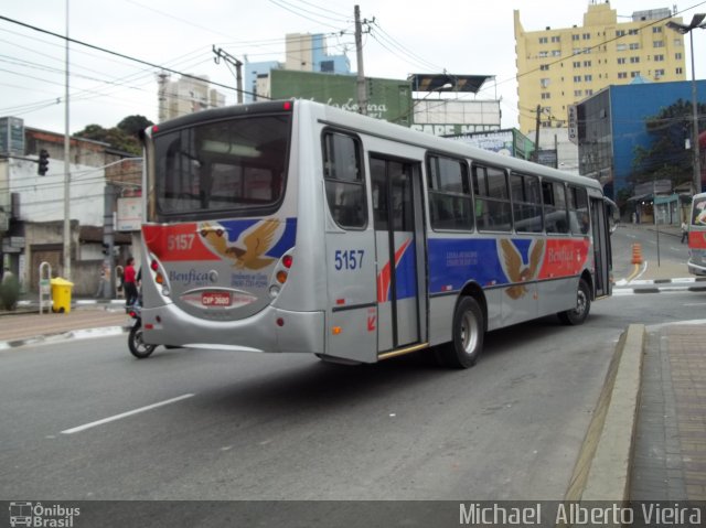 BBTT - Benfica Barueri Transporte e Turismo 5157 na cidade de Barueri, São Paulo, Brasil, por Michael  Alberto Vieira. ID da foto: 3365086.