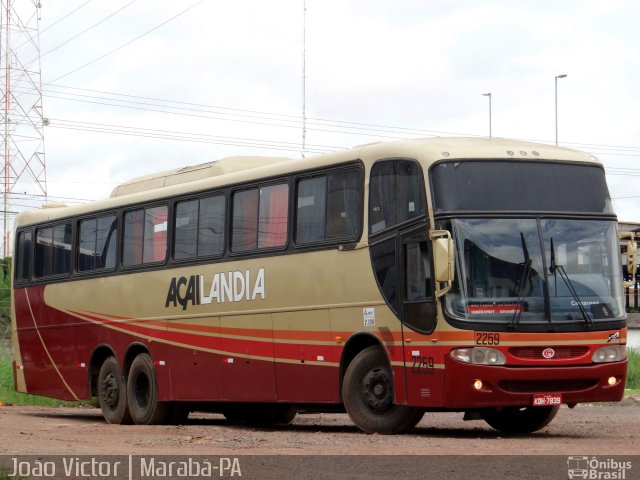 Viação Açailândia 2259 na cidade de Marabá, Pará, Brasil, por João Victor. ID da foto: 3364677.