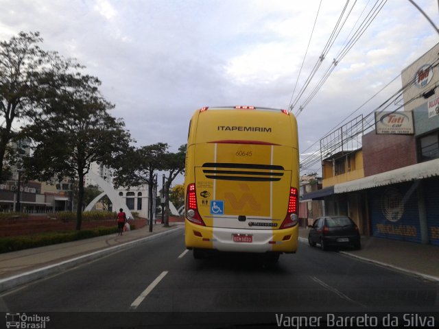 Viação Itapemirim 60645 na cidade de Campos dos Goytacazes, Rio de Janeiro, Brasil, por Vagner Barreto da Silva. ID da foto: 3363297.