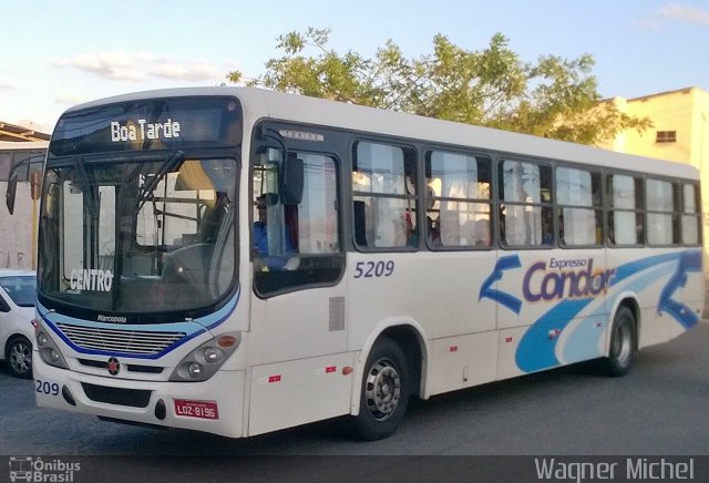 Expresso Condor 5209 na cidade de Campina Grande, Paraíba, Brasil, por Wagner Michel Alves Leite. ID da foto: 3363614.