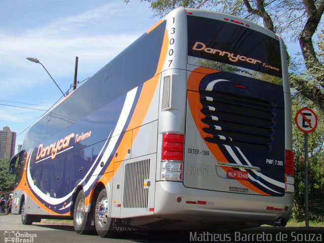 Dannycar Turismo 13007 na cidade de Curitiba, Paraná, Brasil, por Matheus Barreto de Souza. ID da foto: 3366864.