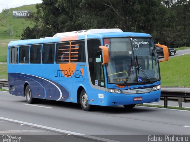 Litorânea Transportes Coletivos 5078 na cidade de Santa Isabel, São Paulo, Brasil, por Fabio Pinheiro. ID da foto: 3366376.