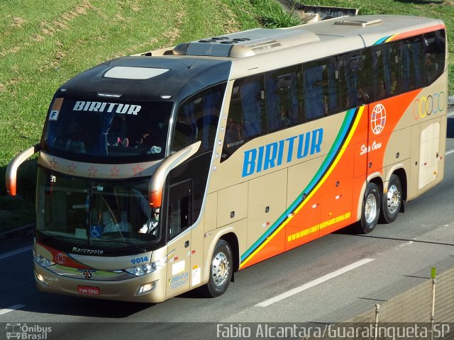 Biritur - Birigui Turismo 9014 na cidade de Aparecida, São Paulo, Brasil, por Fabio Alcantara. Número da foto: #3367479.