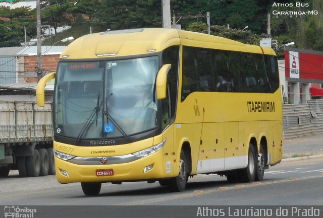 Viação Itapemirim 60577 na cidade de Caratinga, Minas Gerais, Brasil, por Athos Lauriano do Prado. ID da foto: 3367287.