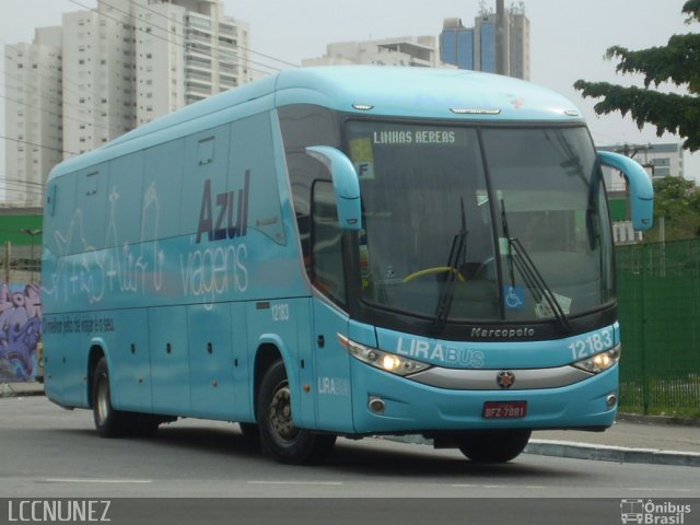 Lirabus 12183 na cidade de São Paulo, São Paulo, Brasil, por Luis Nunez. Número da foto: #3367613.