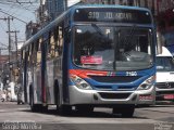 Viação Piracicabana 7160 na cidade de Santos, São Paulo, Brasil, por Sergio Moreira Gomes da Silva. Número da foto: #:id.