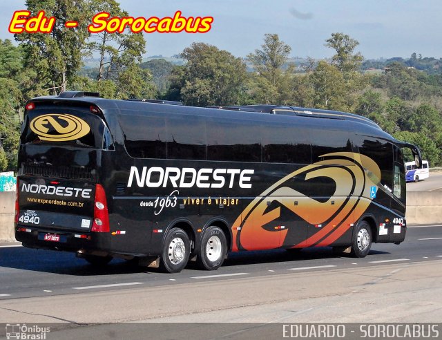 Expresso Nordeste 4940 na cidade de Sorocaba, São Paulo, Brasil, por EDUARDO - SOROCABUS. Número da foto: #3369880.