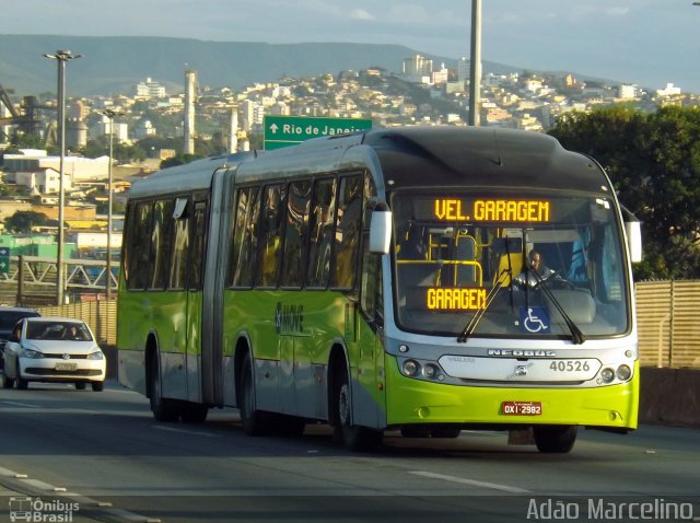 Viação Euclásio 40526 na cidade de Belo Horizonte, Minas Gerais, Brasil, por Adão Raimundo Marcelino. ID da foto: 3369935.