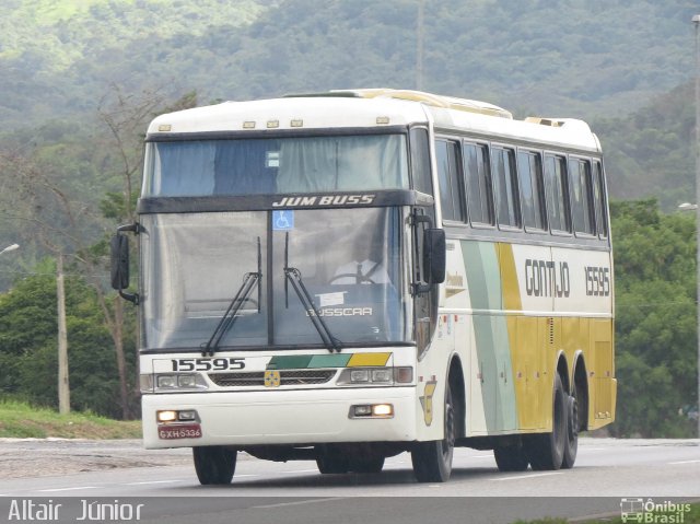 Empresa Gontijo de Transportes 15595 na cidade de Ribeirão Vermelho, Minas Gerais, Brasil, por Altair Júnior. ID da foto: 3369128.