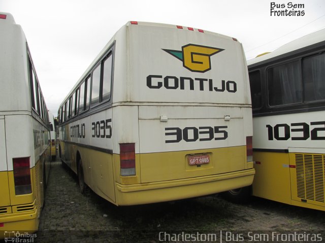 Empresa Gontijo de Transportes 3035 na cidade de Belo Horizonte, Minas Gerais, Brasil, por Charlestom Vinicius Carvalho Silva. ID da foto: 3368144.