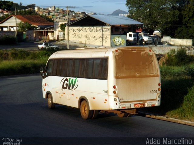 GW Transportes e Turismo 1009 na cidade de Belo Horizonte, Minas Gerais, Brasil, por Adão Raimundo Marcelino. ID da foto: 3369911.