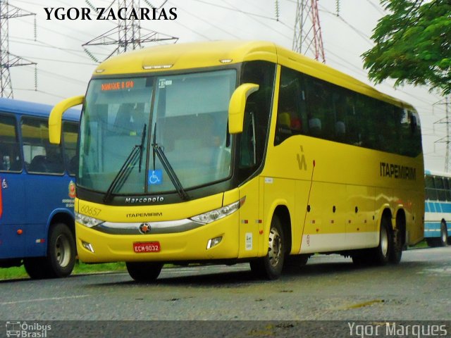 Viação Itapemirim 60657 na cidade de São José dos Campos, São Paulo, Brasil, por Ygor Marques. Número da foto: #3368300.
