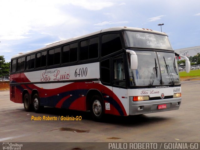 Expresso São Luiz 6400 na cidade de Goiânia, Goiás, Brasil, por Paulo Roberto de Morais Amorim. Número da foto: #3328934.