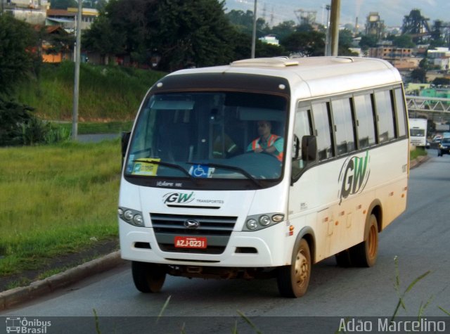 GW Transportes e Turismo 1007 na cidade de Belo Horizonte, Minas Gerais, Brasil, por Adão Raimundo Marcelino. ID da foto: 3328734.